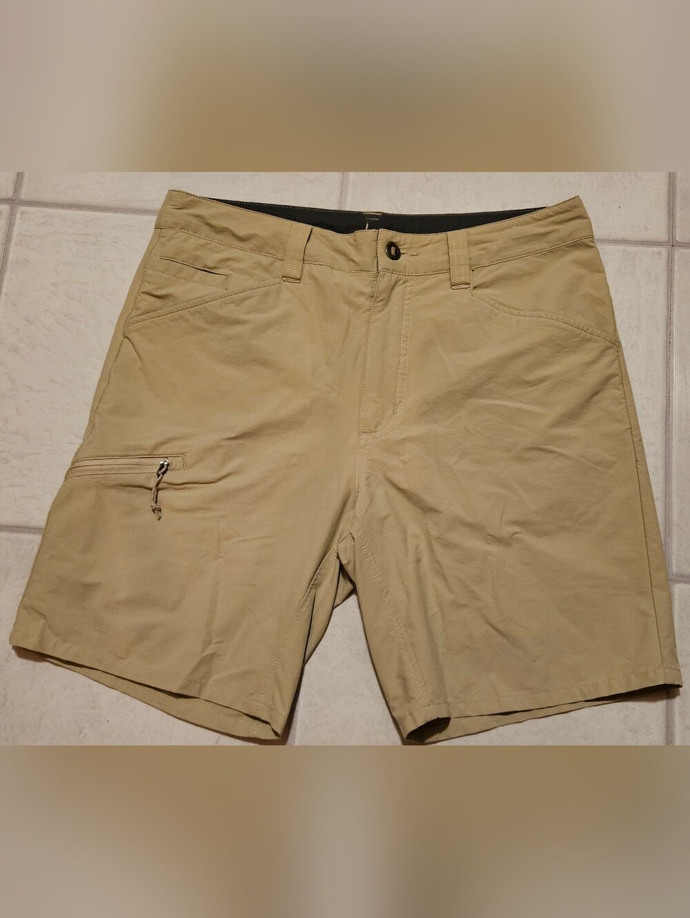 Patagonia Quandary Shorts Mens 32 El Cap Khaki 8” Hiking Stretch Outdoor